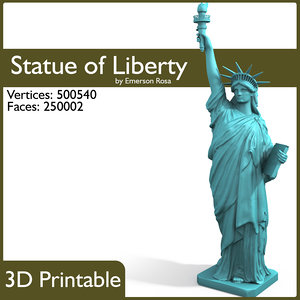 3d statue liberty printable