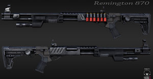 3ds max remington 870