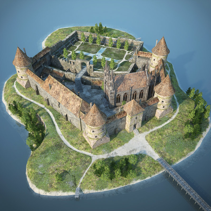 3ds max medieval castle