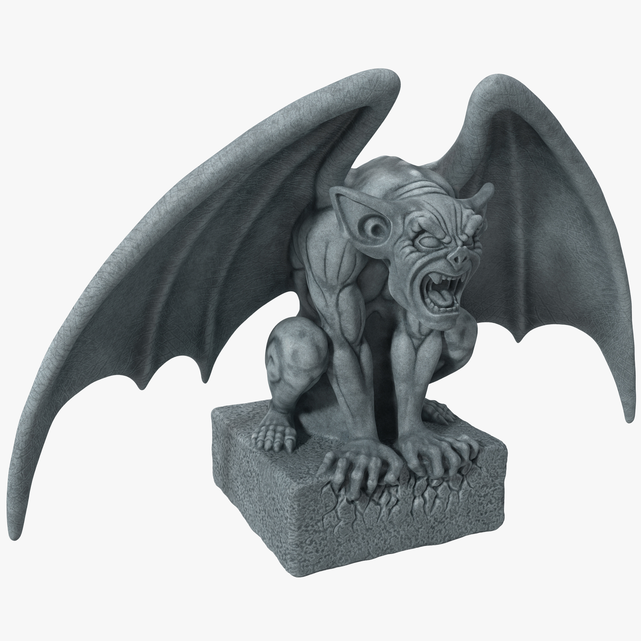 gargoyle statue 3 3d max