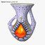 3d vintage ceramic vase model