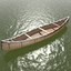 3d model paddle canoe b