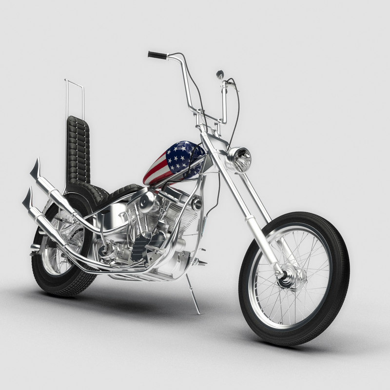 easy rider motorcycle 3d model