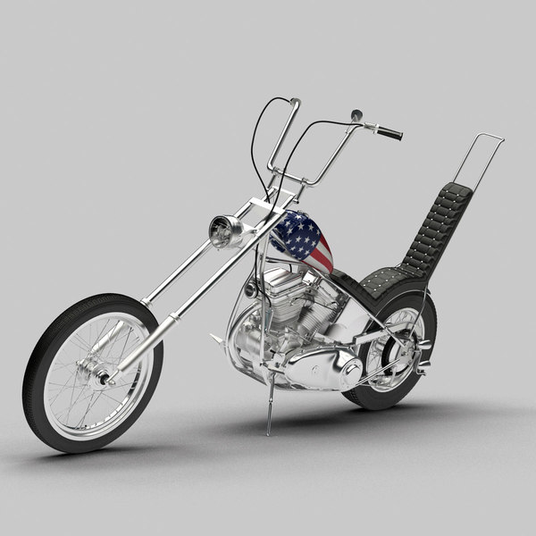 easy rider motorcycle 3d model
