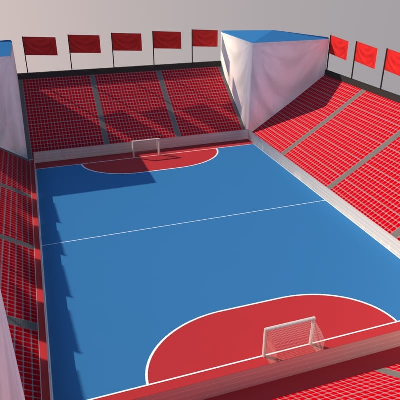 street soccer court arena 3d max