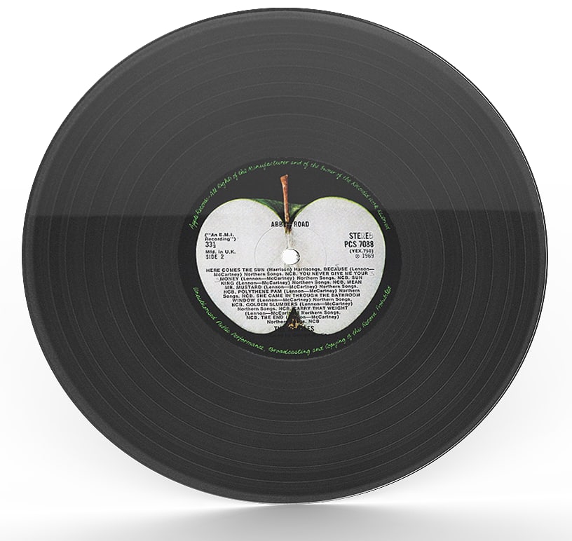 beatles vinyl record 3d model