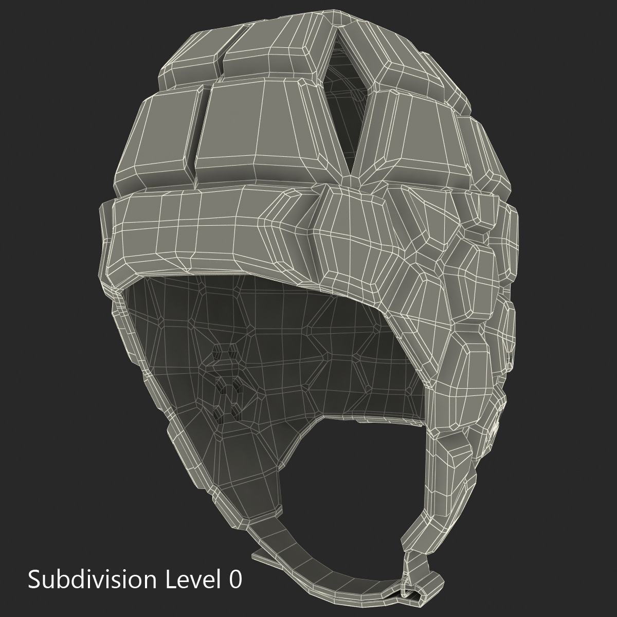 3d rugby helmet model
