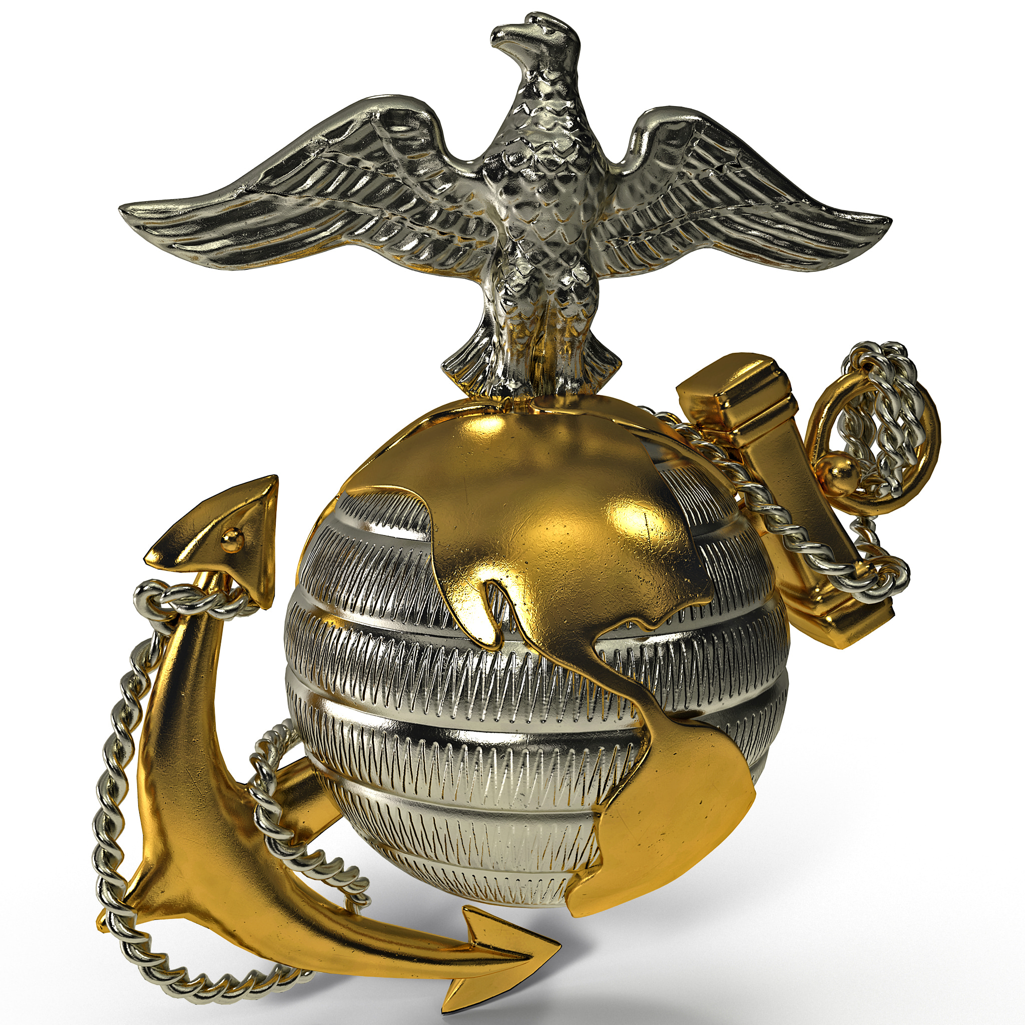 usmc emblem 3d model