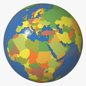 cinema4d geopolitical globe earth