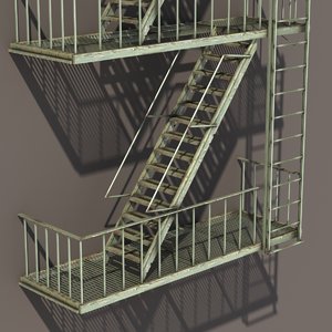 3d escape stairs