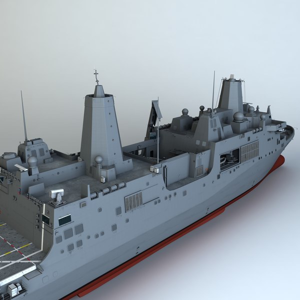 uss san diego 3d obj