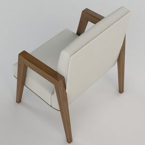 3dsmax russel wright arm chairs