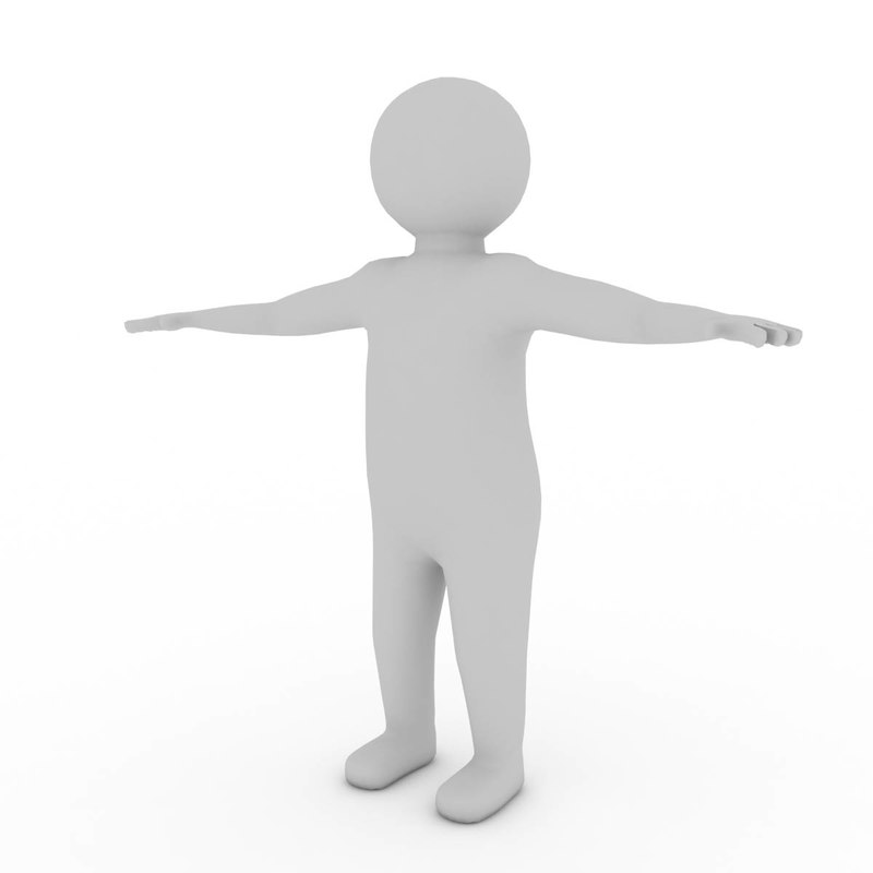 dummy man 3d obj