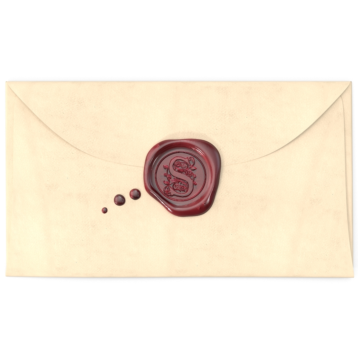 3dsmax envelope wax seal