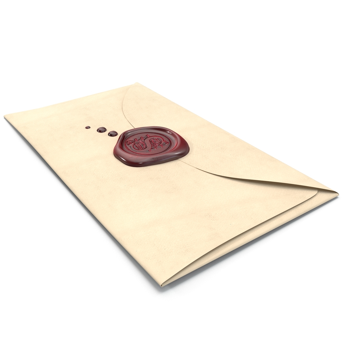 3dsmax envelope wax seal