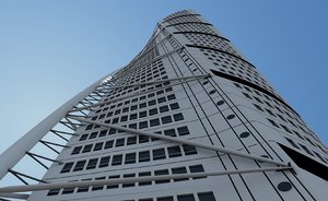 santiago calatrava building turning 3d model