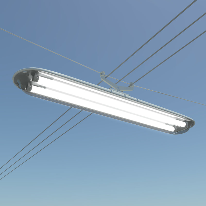 rectangular street lamp 3d dxf