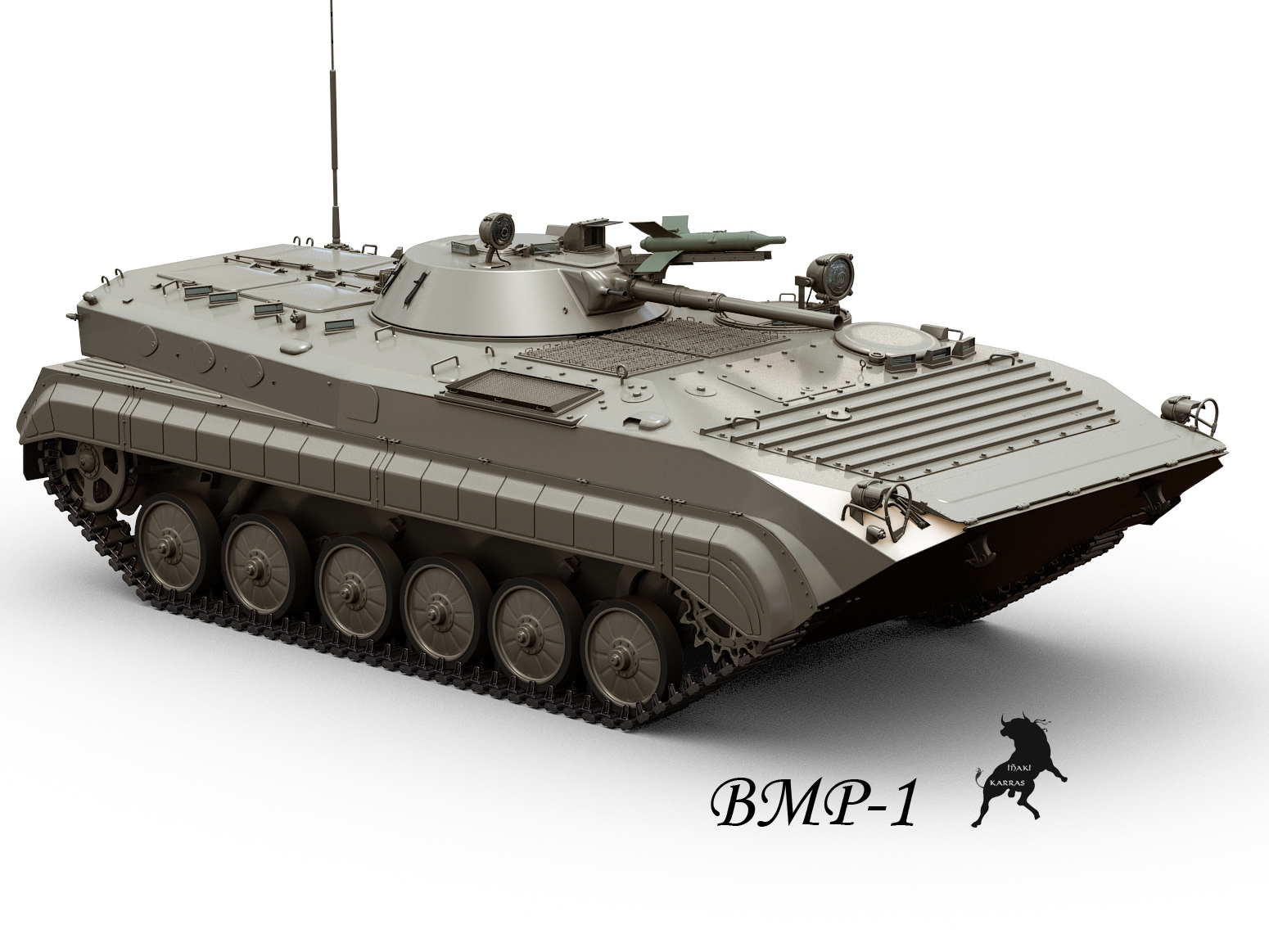 3ds max bmp-1 infantry