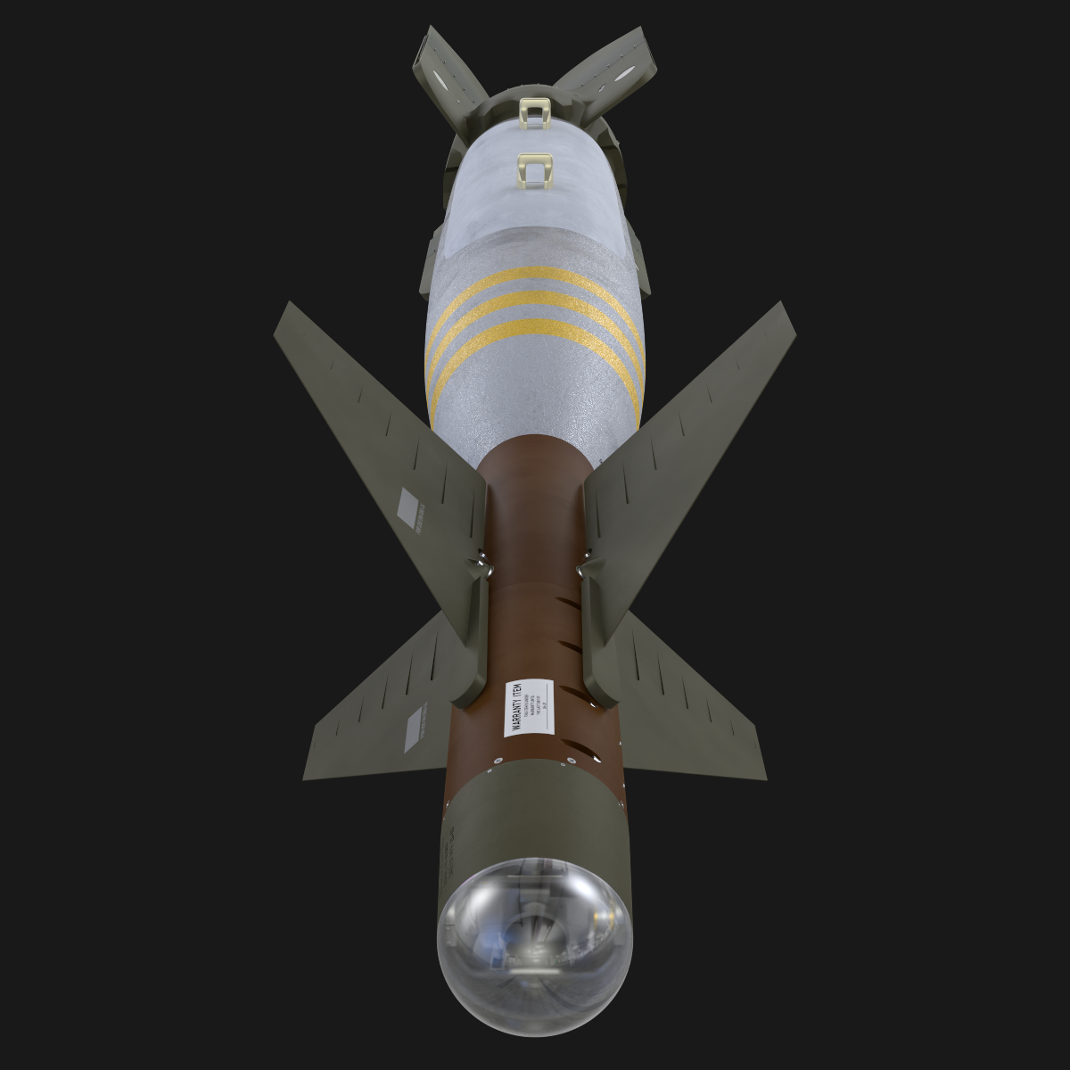 gbu24 paveway iii bomb 3d model