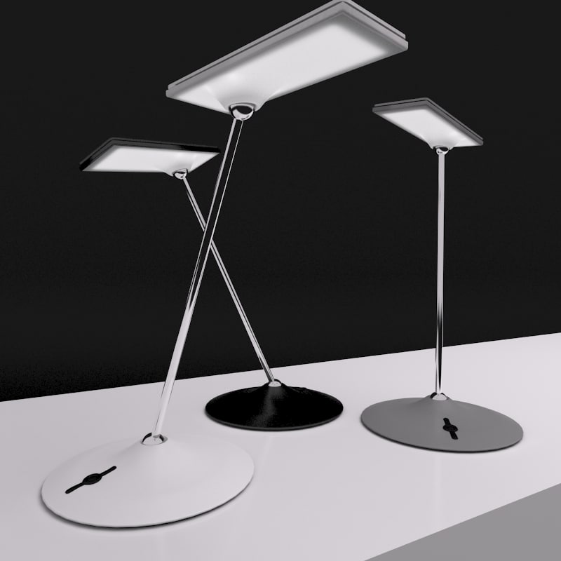 Led Desk Lamp Humanscale 3d Model