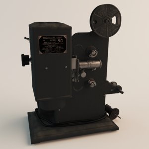 kodak film projector 3d model