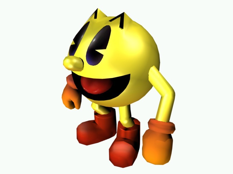 pacman pac man 3d model