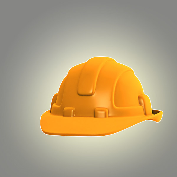 cartoon hard hat obj