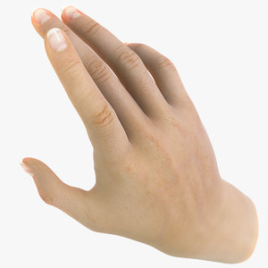 realistic female hand anatomy 3d max