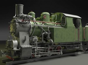 3ds polish steam locomotive