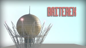 baiterek monument 3d model