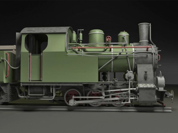 3ds polish steam locomotive