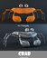 3d model character pack cartoon crab