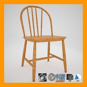 swedish windsor chair 3d max