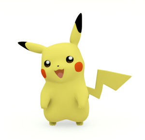 3d model of pokemon pikachu