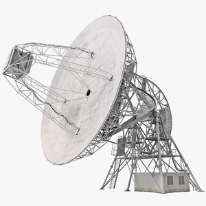 radio telescope observatory 3d model