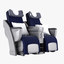 economy seat 3d max