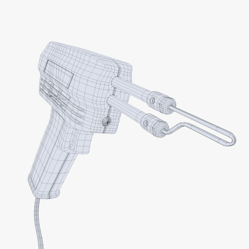 soldering gun 3d obj