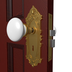 3d model door handle hardware knobs