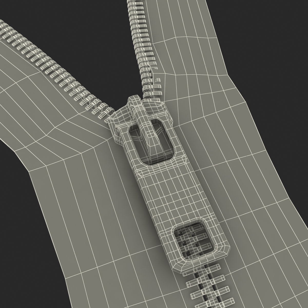 3d zipper open