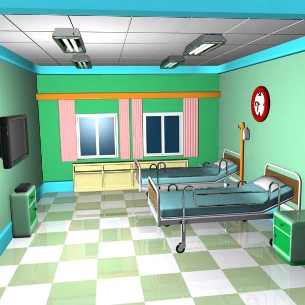 max cartoon emergency room