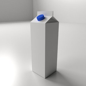 milk carton 3ds