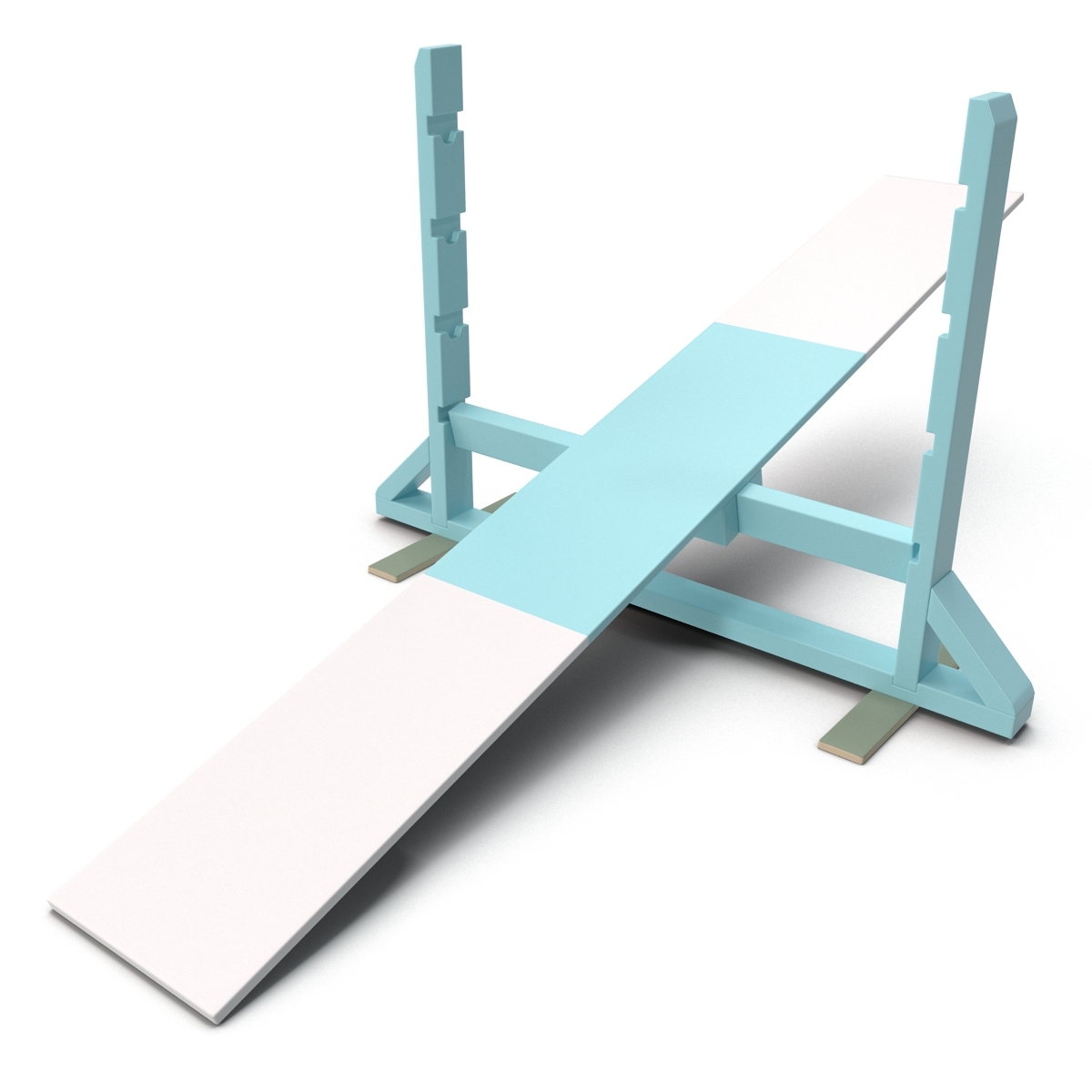 dog agility teeter totter 3d model