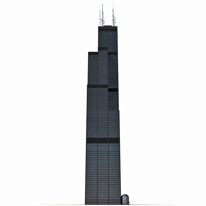 3d Model Willis Tower 3879