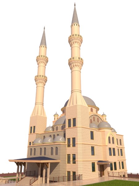 ottoman mosque 3d model
