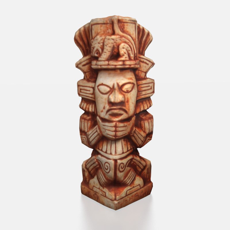 mayan figurine 3d model