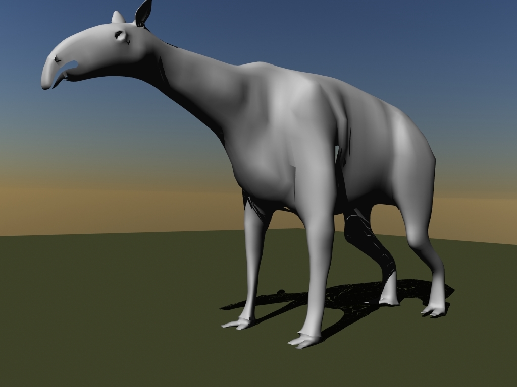 长颈驼3d模型