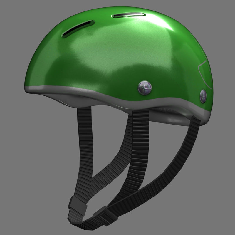 3d model realistic bicycle helmet