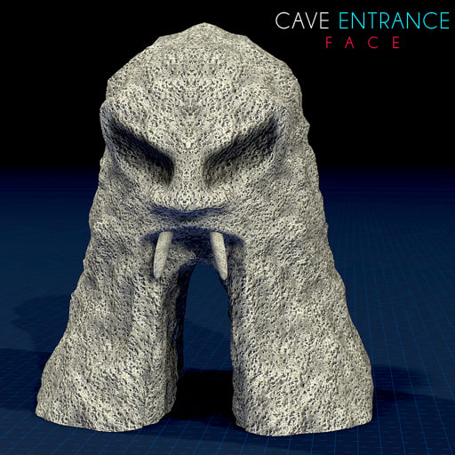 cave-entrance cave entrance 3d model