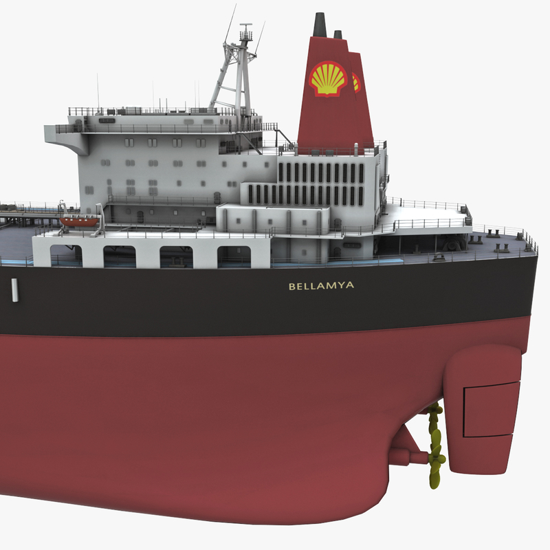3d model shell tanker bellamya