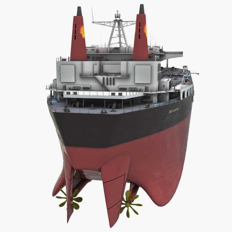 3d model shell tanker bellamya